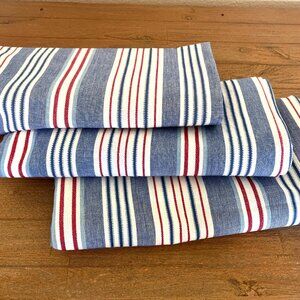 2-TWO - Crate&Barrel Tablecloth - Concord - Red, White & Blue - Like New